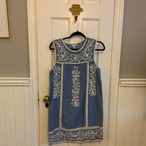 Joie Embroidered Peasant Dress